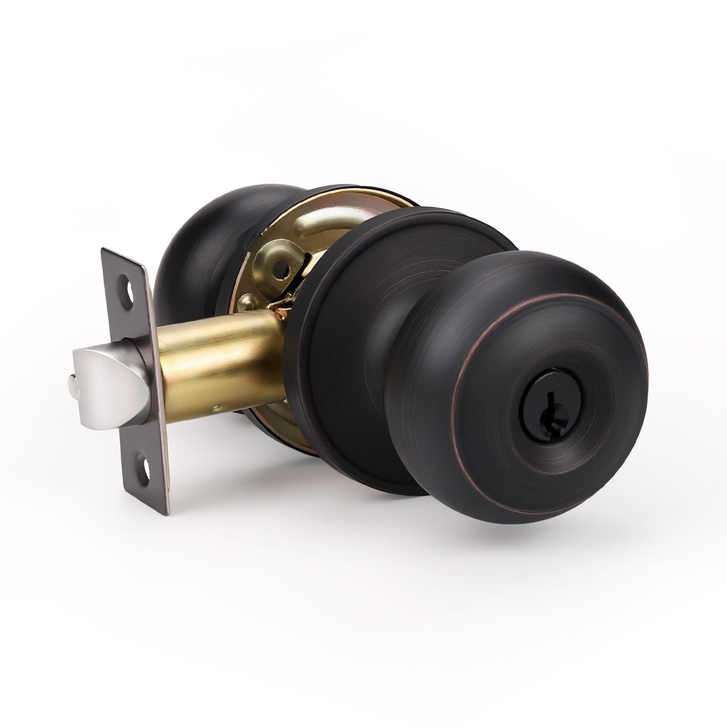 Round Push Button Privacy Door Knobs - DL609