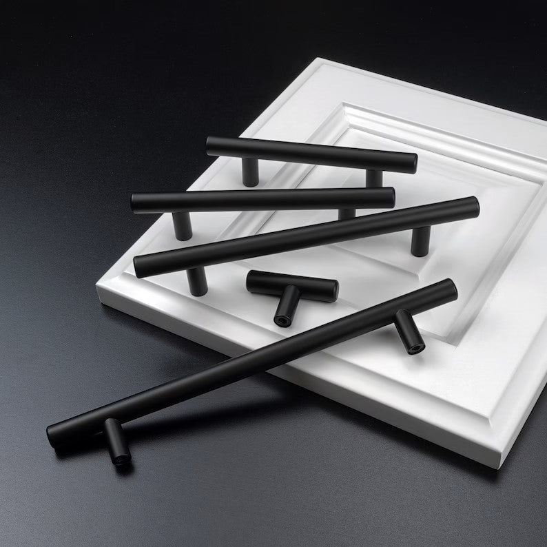 KNOBWELL Matte Black Stainless Steel Kitchen Cabinet Pulls- PD3383HBK