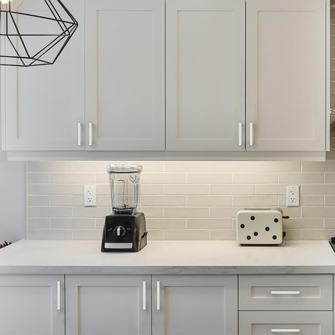 KNOBWELL Stainless Steel Square Cabinet Pulls for Kitchen Cupboards/Drawers- PDDJ27HSS