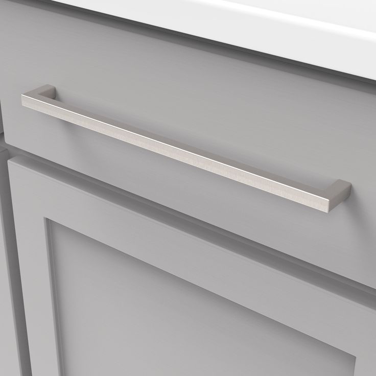 KNOBWELL Stainless Steel Square Cabinet Pulls for Kitchen Cupboards/Drawers- PDDJ27HSS