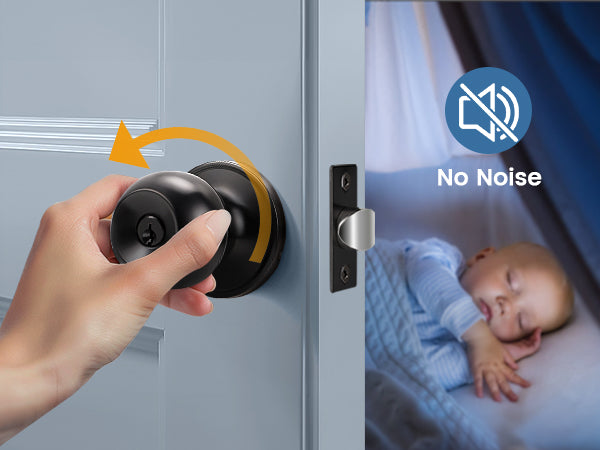 KNOBWELL Most Cost-Effective Round Ball Keyed Entry Door Knobs With Lock and Different Keys