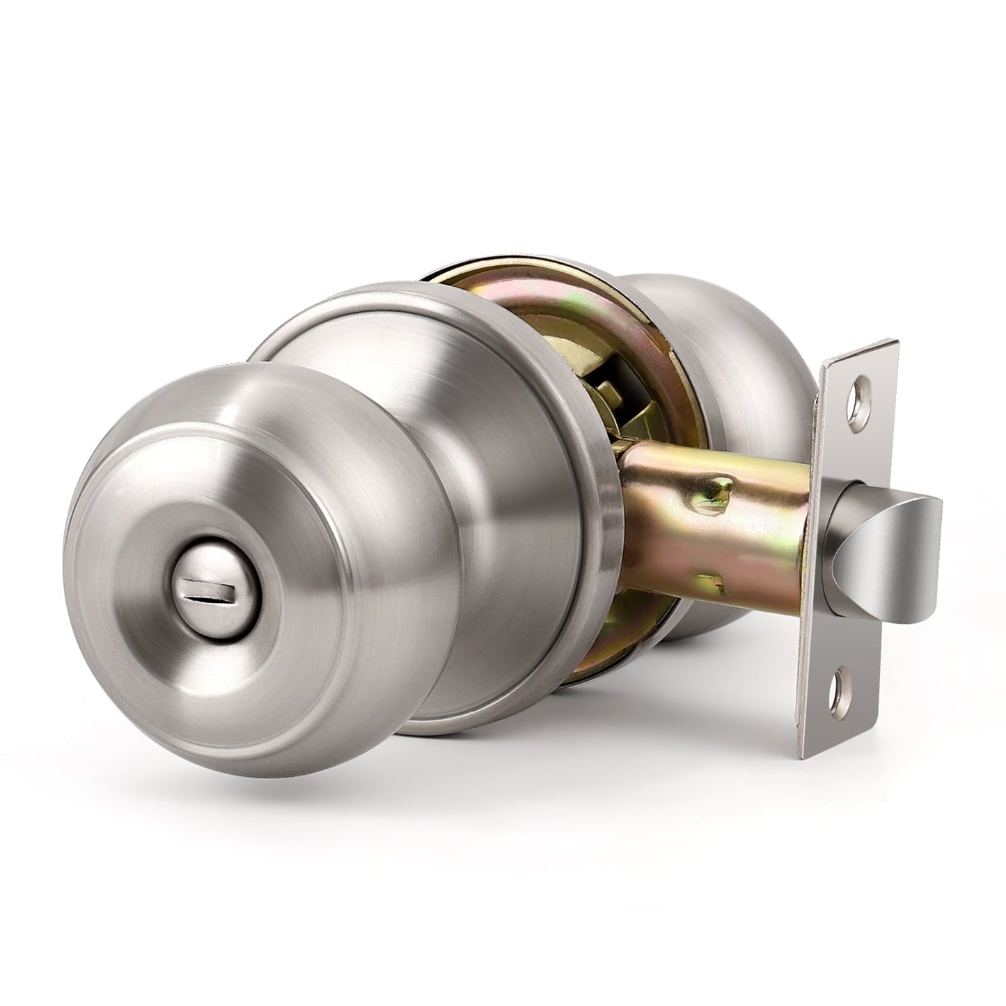 Round Push Button Privacy Door Knobs - DL609