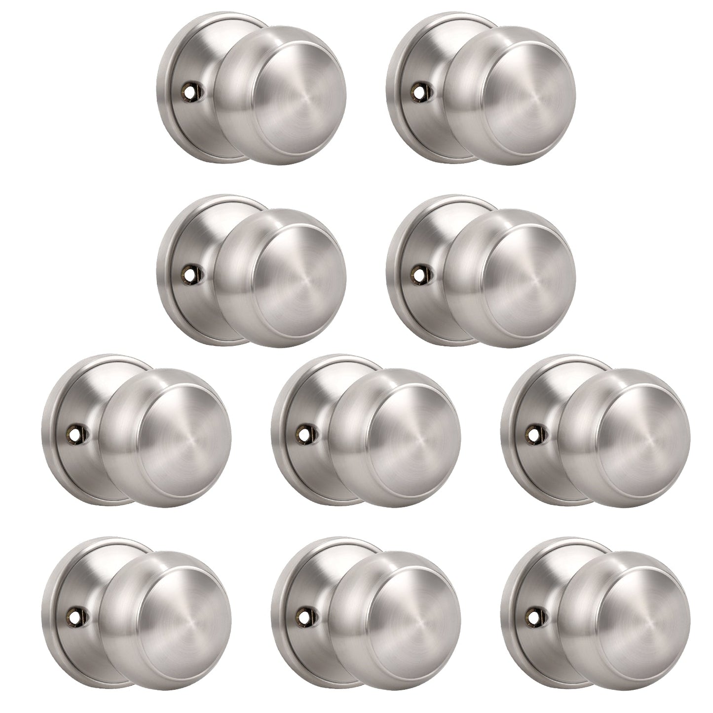Round Push Button Privacy Door Knobs - DL609