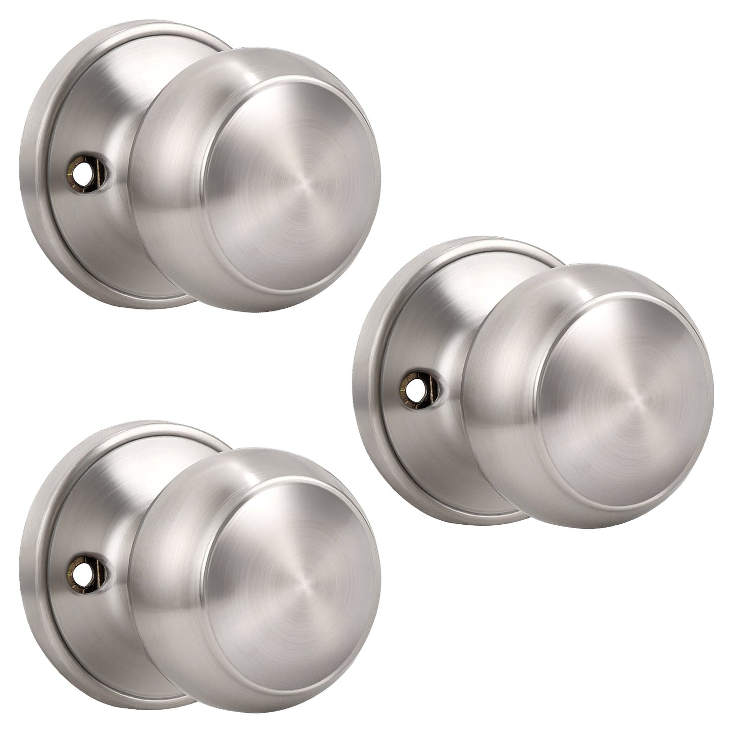 Round Push Button Privacy Door Knobs - DL609