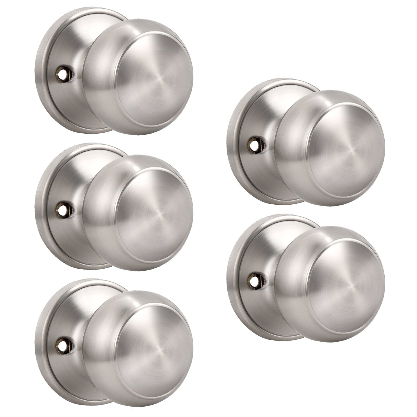 Round Push Button Privacy Door Knobs - DL609
