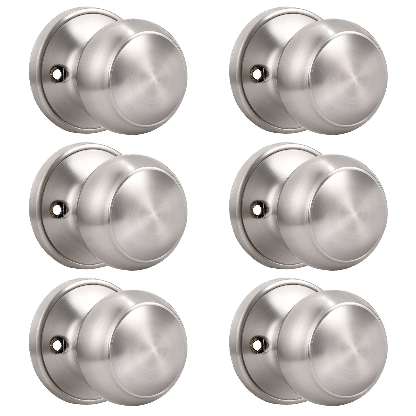 Round Push Button Privacy Door Knobs - DL609