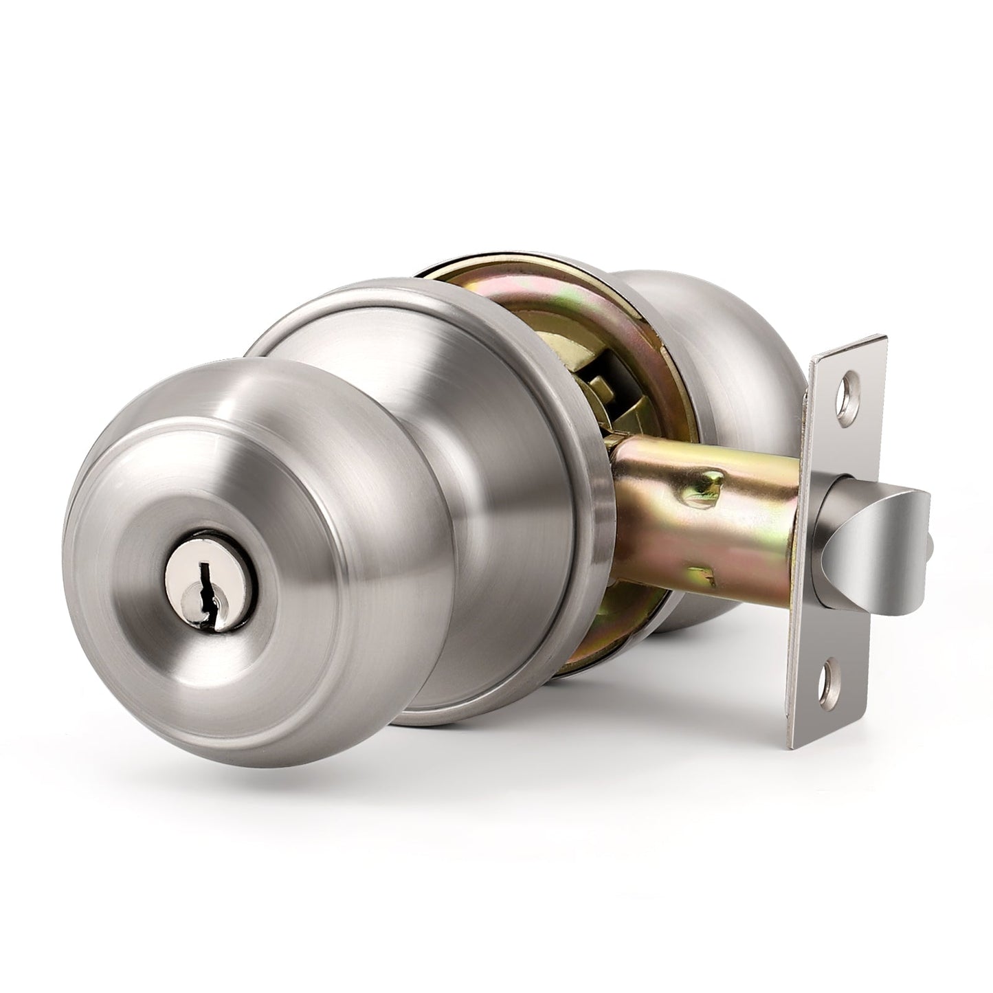 Round Push Button Privacy Door Knobs - DL609