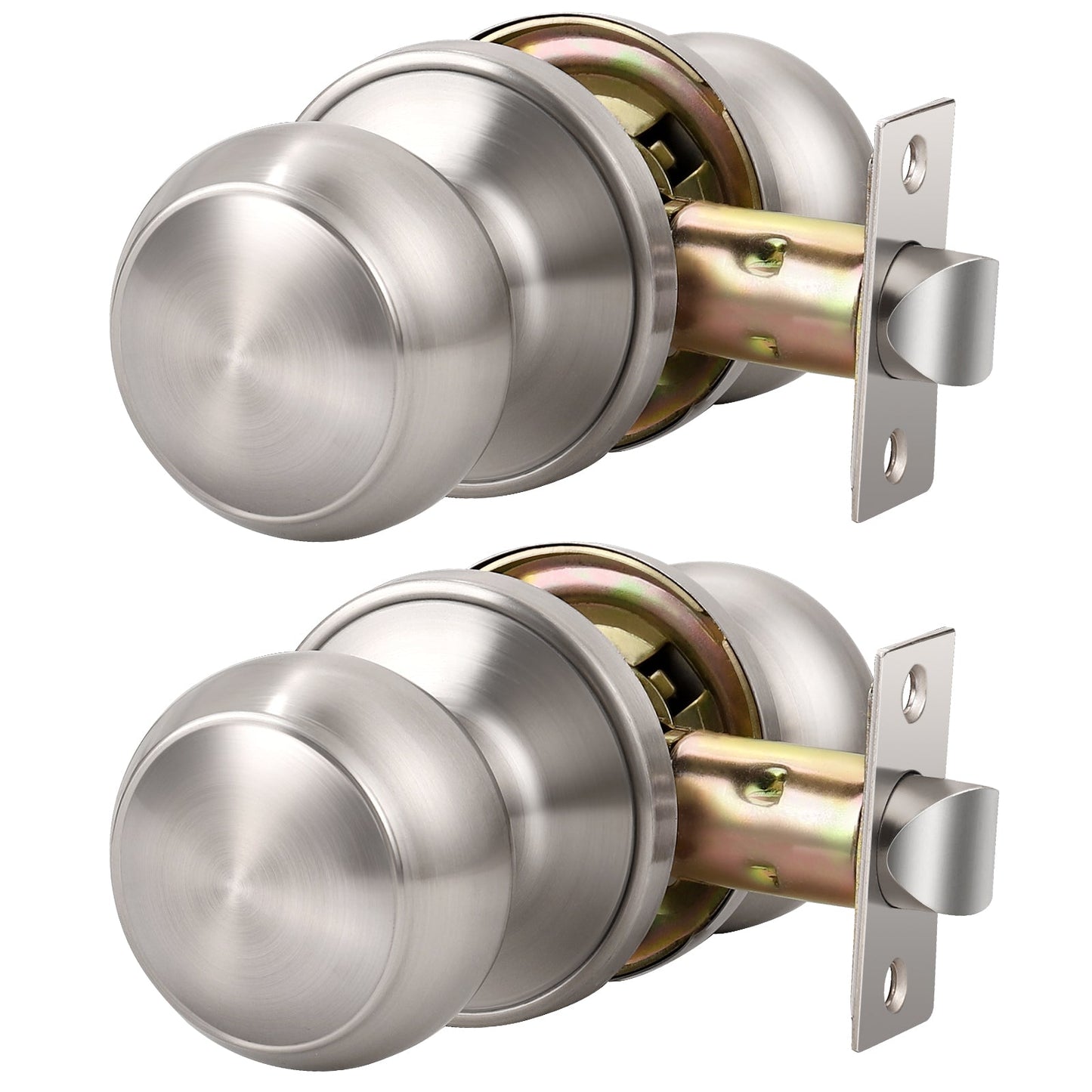 Round Push Button Privacy Door Knobs - DL609