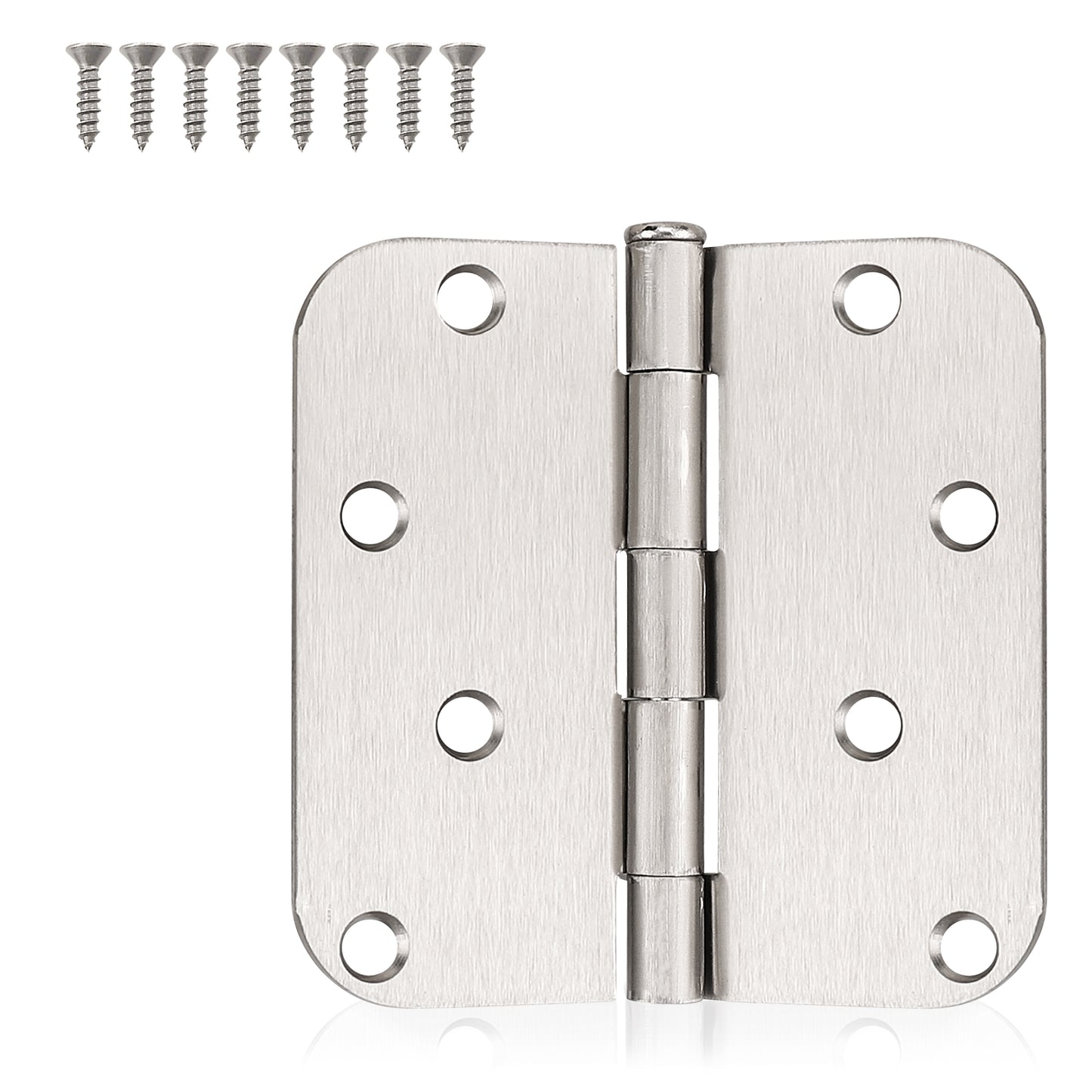 Satin Nickel Door Hinges 4" x 4" with 5/8"