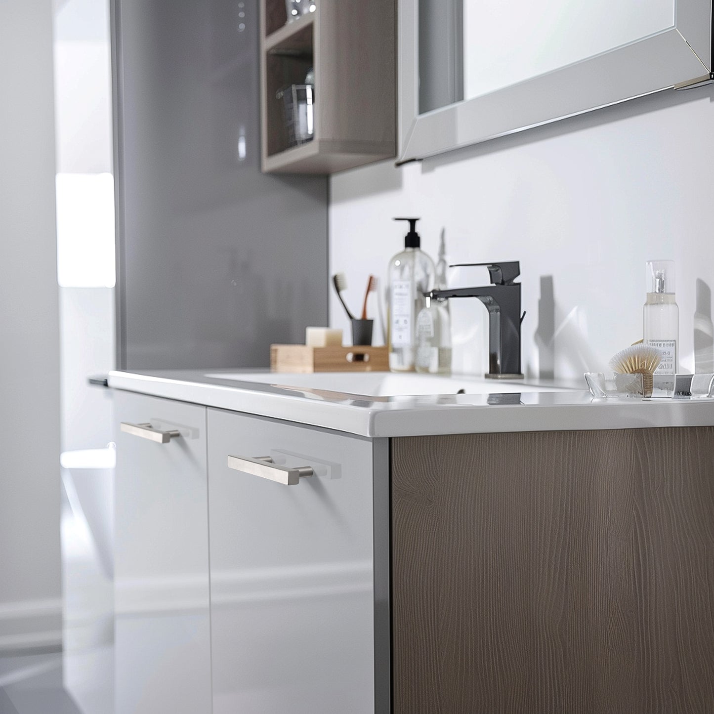 KNOBWELL Stainless Steel Kitchen Cabinet Handles Drawer Pulls - PDDJ16HSS