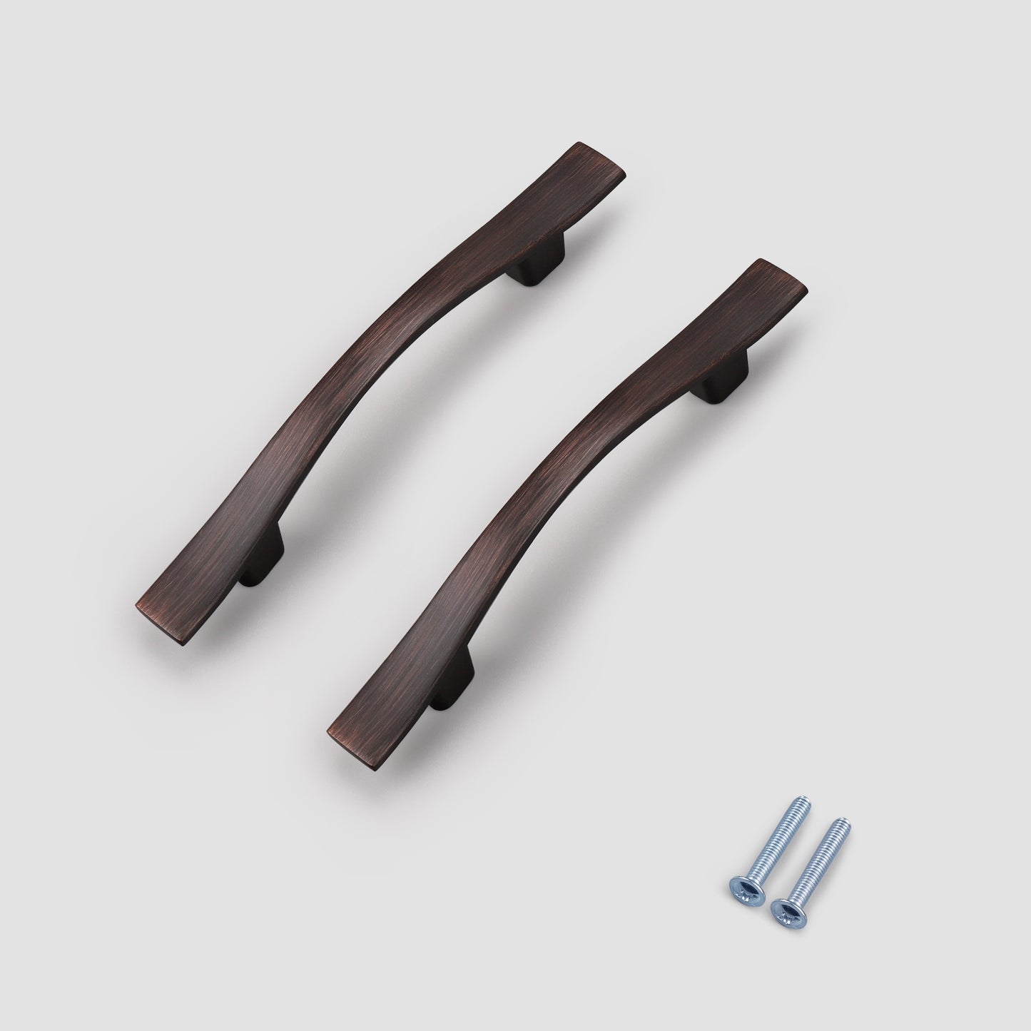 Wave Style Black/Bronze Kitchen Cabinet Handles, Modern Dresser Drawer Pulls - Hole Spacing for 3'' - PD840