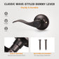 KNOBWELL Wave Style Privacy/Passage/Dummy/Keyed Entry Door Handles-DL12061