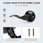 KNOBWELL Wave Style Privacy/Passage/Dummy/Keyed Entry Door Handles-DL12061