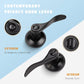KNOBWELL 5 Pack Wave Style Keyless Privacy Door Lever Door Handle for bedroom and bathroom