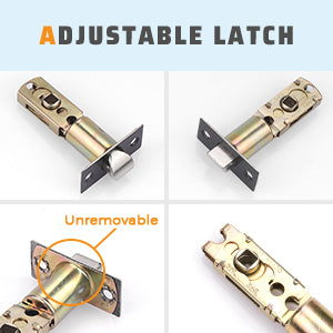 Cylinder Push Button Privacy Door Knobs - DL610BK