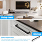 KNOBWELL Matte Black Square Cabinet Pulls Stainless Steel Modern Handles for Kitchen Cupboards/Drawers (2-1/2'' - 12-3/5'') - PDDJS12HBK