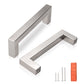 KNOBWELL Stainless Steel Square Cabinet Pulls for Kitchen Cupboards/Drawers- PDDJ27HSS