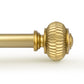 1" Empyrean Grace Golden Curtain Rod with Lantern Finials, 22-42 inches