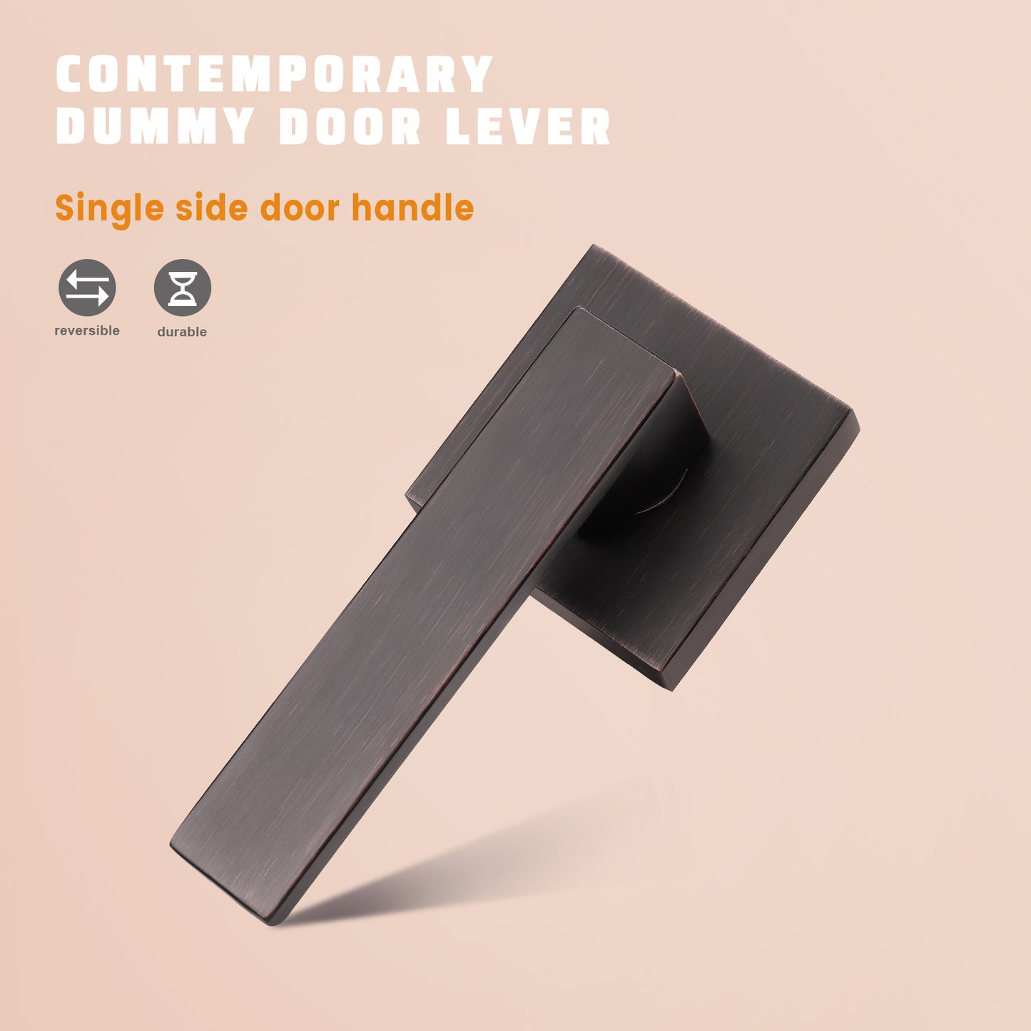 KNOBWELL Craftsman Style Privacy/Passage/Dummy/Keyed Entry Door Handles-DL01