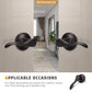 KNOBWELL Best Seller Right&Left Colonial Dummy Door Lever Sets (Pull Only) - DL12061DMRL