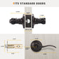 KNOBWELL Colonial Style Keyed Entry Door Levers (Keyed Alike) for front and exterior doors- DL12061ETC