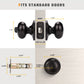 KNOBWELL Best Heavy Duty Keyed Entry Front Door Knobs With Lock For Exterior Doors