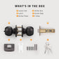 KNOBWELL Most Cost-Effective Round Ball Keyed Entry Door Knobs With Lock and Different Keys