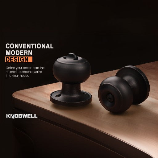 Round Push Button Privacy Door Knobs - DL609