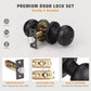 KNOBWELL Round Keyed Entry Door Knobs (Keyed Alike) for Exterior Doors- DL609ETC