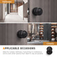 Round Keyed Entry Door Knobs (Different Keys) - DL609ET