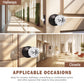 Modern Crystal Door Knobs with Classic Round Rosette - DLC20
