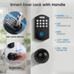 KNOBWELL Electronic Keypad Deadbolt with Door Knob, Black Keyless Entry Door Lock with Handle