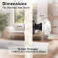 KNOBWELL Octagon Crystal Privacy/Passage/Dummy Indoor Door Knobs for Interior Doors