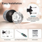 KNOBWELL Octagon Crystal Privacy/Passage/Dummy Indoor Door Knobs for Interior Doors