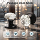 KNOBWELL Octagon Crystal Privacy/Passage/Dummy Indoor Door Knobs for Interior Doors