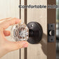 KNOBWELL Octagon Crystal Privacy/Passage/Dummy Indoor Door Knobs for Interior Doors