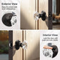 KNOBWELL Octagon Crystal Privacy/Passage/Dummy Indoor Door Knobs for Interior Doors