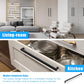 KNOBWELL Matte Black Square Cabinet Pulls Stainless Steel Modern Handles for Kitchen Cupboards/Drawers (2-1/2'' - 12-3/5'') - PDDJS12HBK
