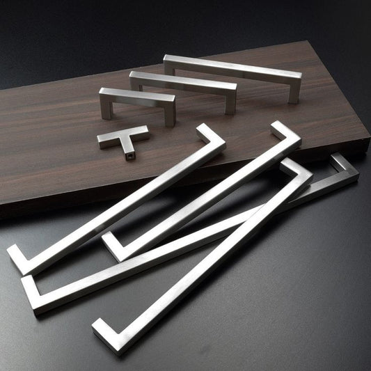KNOBWELL Stainless Steel Square Cabinet Pulls for Kitchen Cupboards/Drawers- PDDJ27HSS