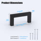 KNOBWELL Matte Black Stainless Steel Pulls for Cabinets/Drawers-PDDJS10HBK