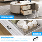 KNOBWELL Matte Black Stainless Steel Pulls for Cabinets/Drawers-PDDJS10HBK