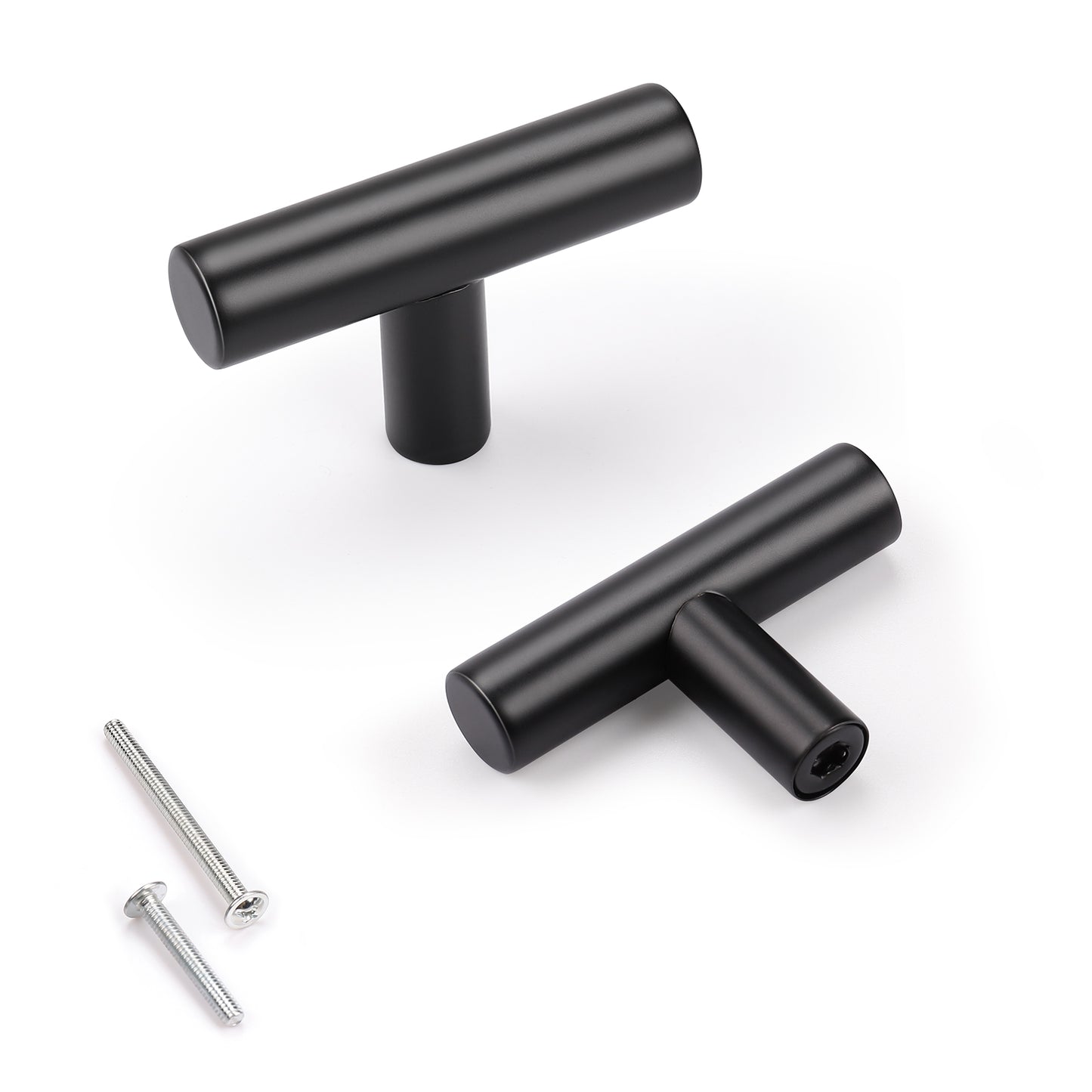 KNOBWELL Matte Black Stainless Steel Kitchen Cabinet Pulls- PD3383HBK