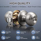 KNOBWELL Round Push Button Exterior and Indoor Door Knobs - DL609