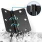 Matte Black Door Hinges - 3.5" x 3.5" inch - 1/4" Radius/ 5/8" Radius/ Square Corners - DH3535BK