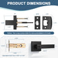 KNOBWELL Craftsman Keyed Entry  Exterior Door Levers with Lock(Keyed Alike) - DL01ETC