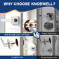 KNOBWELL Craftsman Style Privacy/Passage/Dummy/Keyed Entry Door Handles-DL01
