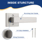 KNOBWELL Craftsman Style Privacy/Passage/Dummy/Keyed Entry Door Handles-DL01