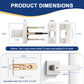 KNOBWELL Craftsman Style Privacy/Passage/Dummy/Keyed Entry Door Handles-DL01