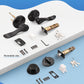KNOBWELL Colonial Wave Keyed Entry Door Lever Set with Cylinder Deadbolt for Front Doors- DL12061ET101