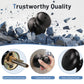 KNOBWELL Contemporary Black Privacy Door Knob With Lock for Interior Doors